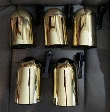 5 Count COOPER LZR302 Track Lights Brass Used Untested