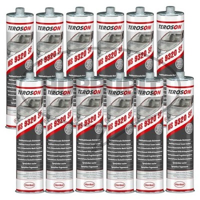 Teroson MS 9320 SF Grey Gray Sprayable Seam Sealer 310ml - 12 Pack