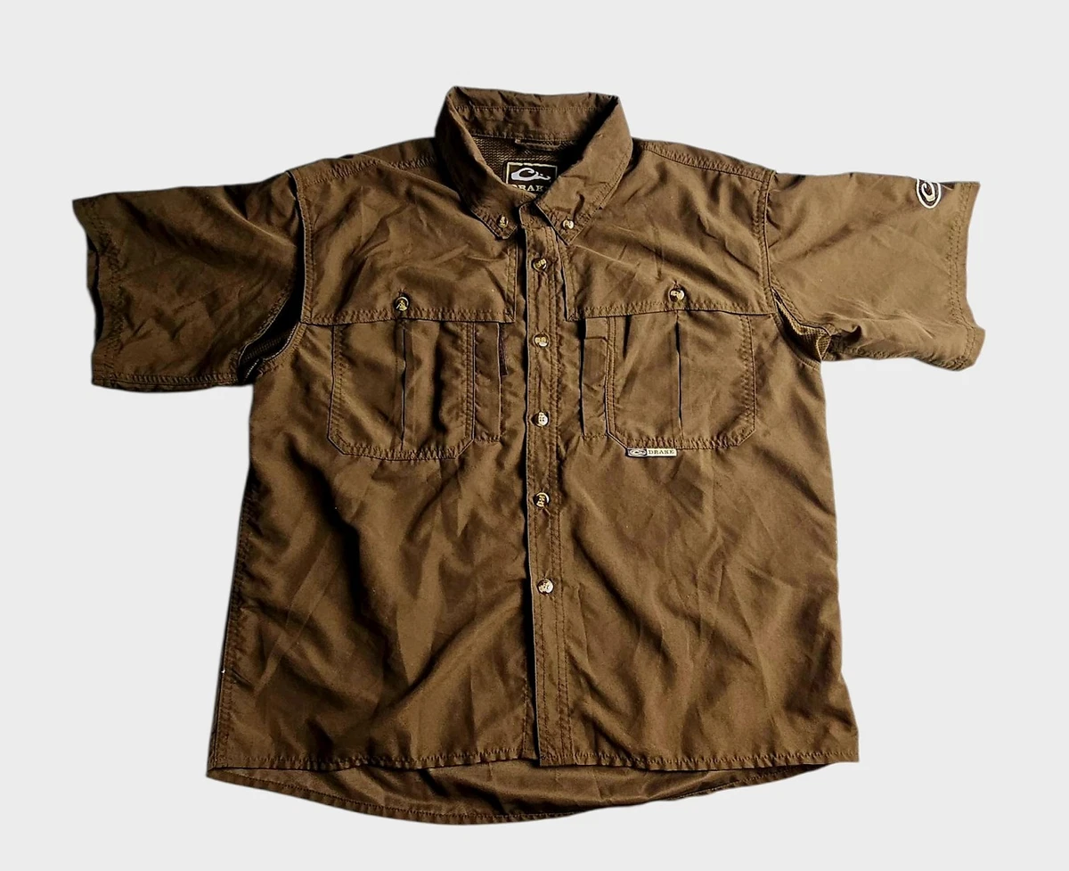Chemise à Carreaux Drake Waterfowl Systems Fishing Performance XL Homme Marron