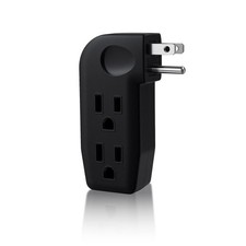 3-Outlet Adapter,3 Prong Plug Wall Extender, Heavy-Duty Grounded Power Tap 3
