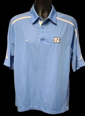 Nike Men s Dri-Fit UNC North Carolina Tar Heels Polo Shirt Mens M Carolina Blue