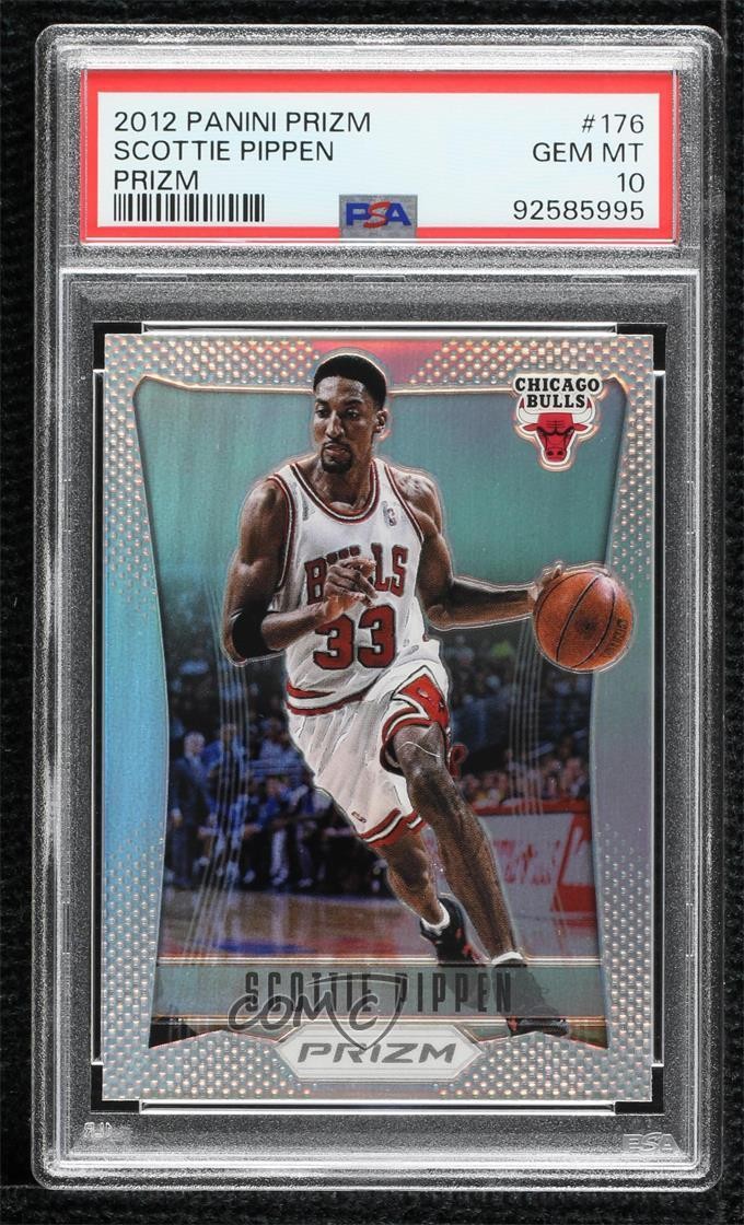 2012-13 Panini Prizm Silver Prizm Scottie Pippen #176 PSA 10 GEM MT HOF 7f0