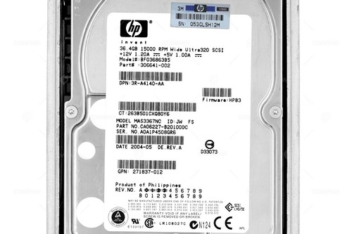 306641-002 HP HDD 36.4GB 15K SCSI U320 3.5" LFF HOT-SWAP FOR HP COMPAQ - Afbeelding 4 van 8