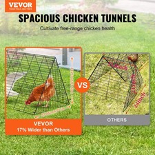 New Chicken Tunnels, 118.1 x 28 x 24.2 inch LxWxH Chicken Tunnels New Yard, P