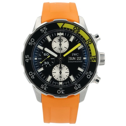 IWC Aquatimer Stainless Steel Black Dial 44mm Automatic Men’s ...
