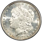 1878 7 TF Rev. 1879 Morgan Silver Dollar - PCGS GOLD SHIELD MS62 - BETTER DATE!