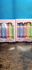 Bath Sprinkle Set Studio Selection Salts 5 Colors Scents total 11.46 Oz Lot Of2