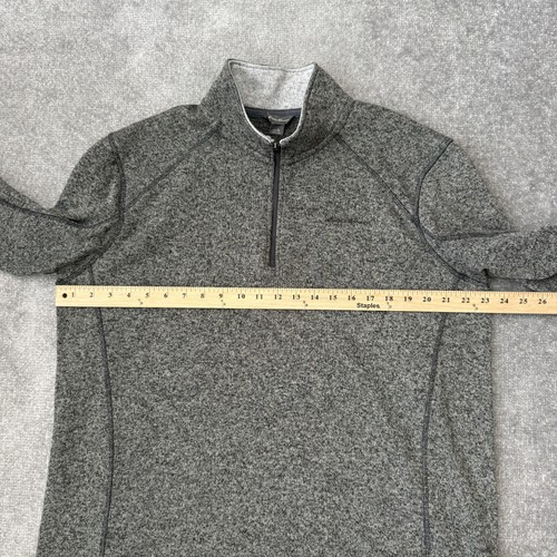 Eddie Bauer Pullover Sweater Herren XL grau Fleece Quarter Zip Performance Outdoor - Bild 5 von 7