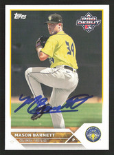 Mason Barnett Signed 2023 Topps Pro Debut Card #PD-112 1 Kansas City Royals