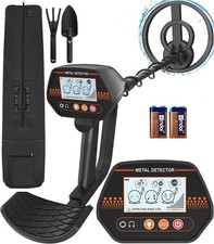 Metal Detector for Kids, 8" Waterproof Coil, Fun LCD Display with All Metal ...