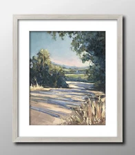 Original Painting Country Road 8x10” Wall Art framed new listed by artist