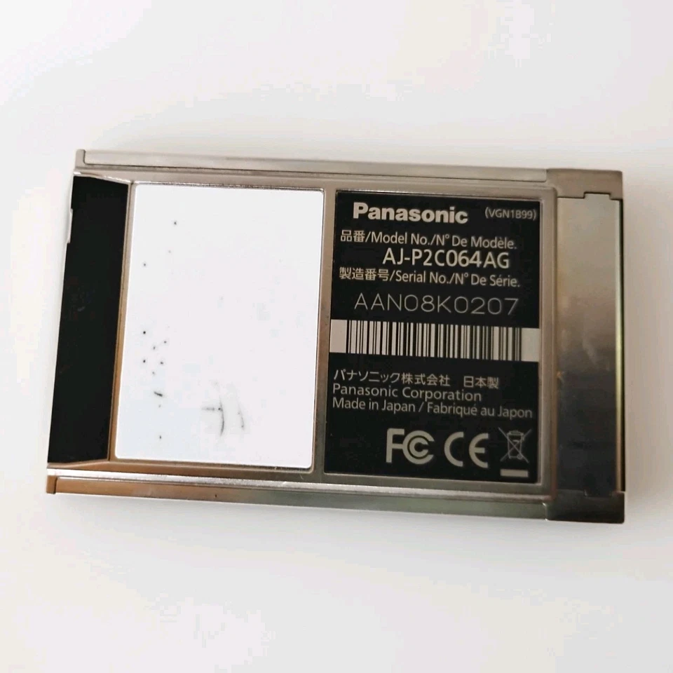 Panasonic 64GB A-Series P2 Card AJ-P2E064AG  1A-Made in Japan - Image 2 of 2