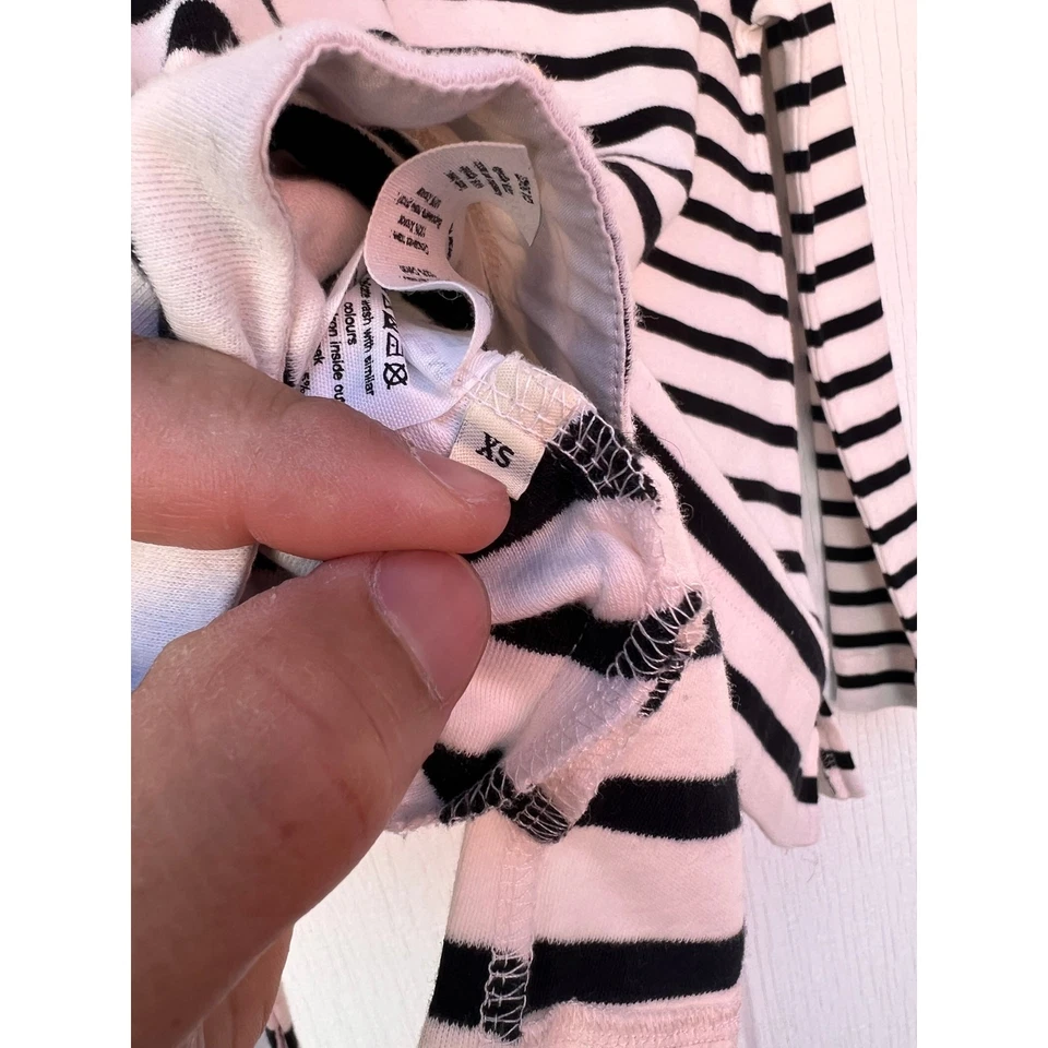 Malene Birger Top White and Black stripes Long sleeve Sz XS - Image 4 of 4