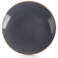 Speiseteller Essteller Teller Keramik Grau 27 Cm