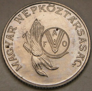 HUNGARY 5 Forint 1983 BP Nickel F. A. O. UNC 4275
