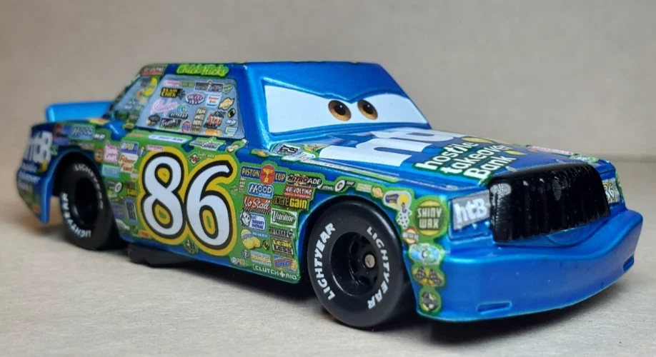 Disney Pixar Cars Metallic Blue Chick Hicks #86 Piston Cup Diecast 1:55 FC - Image 2 of 4