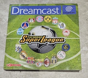 Sega Dreamcast European Super League Game DISC & MANUAL ONLY