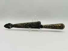 Vintage JUCA Argentina Gaucho Dagger Alpaca Knife Ornate Sheath 5.5” Blade 1950s