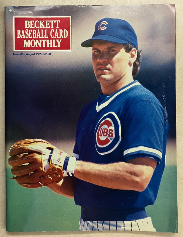 Beckett Baseball Card Monthly Magazine August 1990 Issue #65 Ryne Sandberg