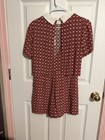 Forever 21 Retro Mod Geometric Peter Pan Collar Romper NWT Size Small — photo 2