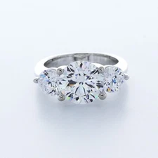 4.54ctw Natural Diamond D/SI1 Excellent Cut Round Brilliant 14K White Gold Share
