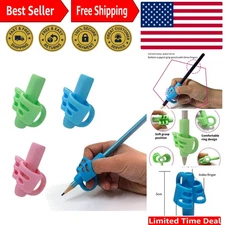 3 Pack Butterfly Silicone Pencil Grips for Kids – Soft Writing Aid Holder