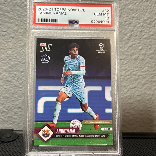 Lamine Yamal #82 2023 Topps Now UEFA Champions League card