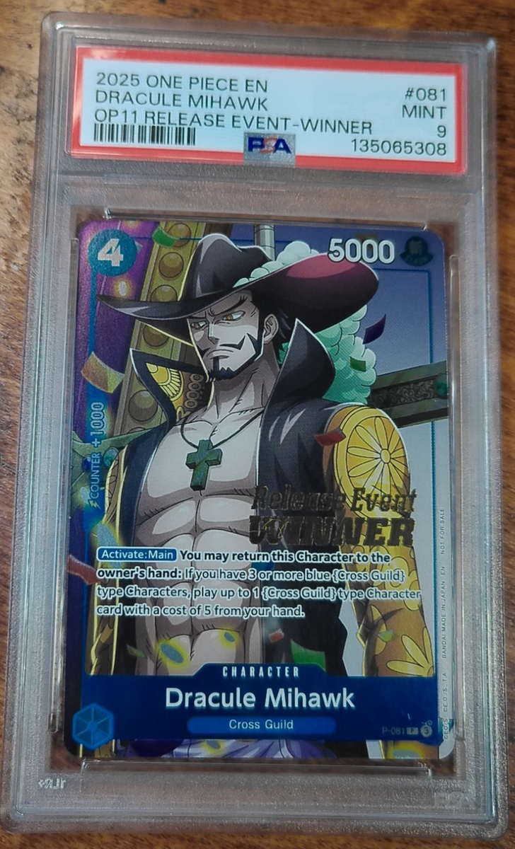 Dracule Mihawk (OP11 Release Event Winner) P-081 One Piece