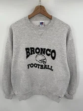 Vintage 90s Russell Athletic Crewneck Sweatshirt Heather Gray Large USA Made