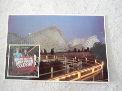 Riesen Achterbahn Valencia California 1986 Magic Mountain Colossus Six Kirmes