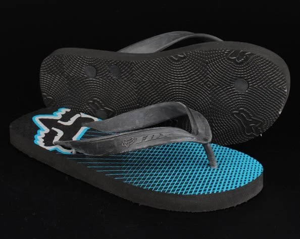 FOX RACING MENS PLATINIUM FLIP FLOPS WHITE TURQUOISE beach shoes