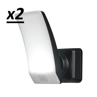 ARC 100-Degree Battery-operated LED 1-Head Motion-Activated Flood Light 2-Pack