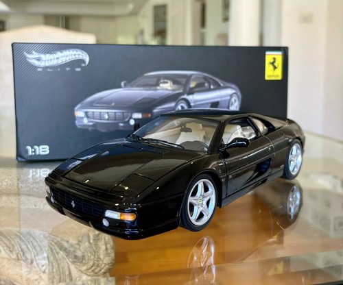 Hot Wheels Elite 1:18 Ferrari F355 Berlinetta Black Model Car RARE - Picture 2 of 8