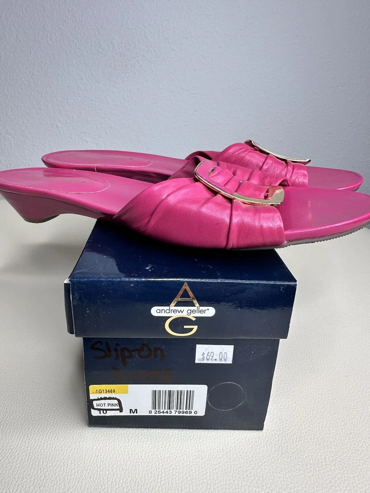 Andrew Geller Pink Women Low Heel - size 10 M (L58) - Image 2 of 4