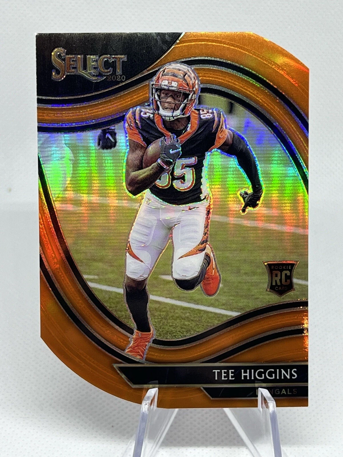 Tee Higgins 2020 Select RC Die Cut ORANGE Field Level #360 Cincinnati Bengals