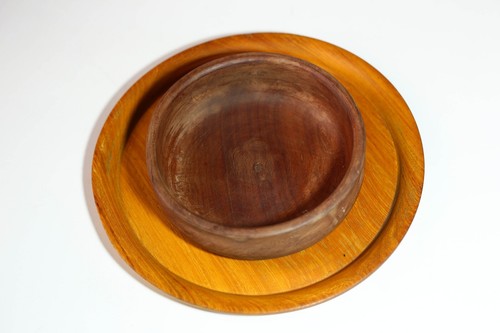 Stammes Holzschale Dekor - Handgefertigte afrikanische Skulptur für Regal oder Tisch - 1230 - Bild 5 von 24
