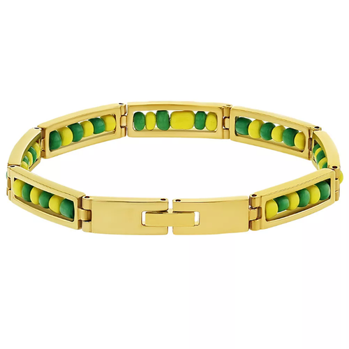 Stainless Steel Unisex Link Wristband Inside Santeria Babalawo Orula Bracelet - Picture 5 of 8
