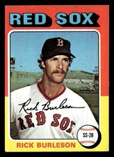1975 Topps Rick Burleson #302 EX-MT Boston Red Sox Rookie