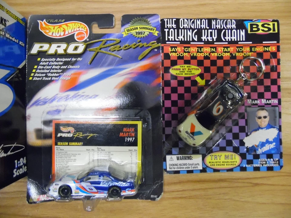 Mark Martin Die Cast lote de 3 escala 2 1:4 y escala 1:24 NASCAR 030718DBT2 Foto 3 de 3