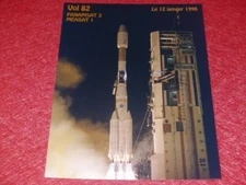 ESA Space Research Vintage Photograph Ariane 82 Flight - January 12, 1996