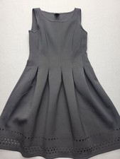 Ann Taylor Womens Dress 8 Black Basic MIni Sleeveless Solid Pleats