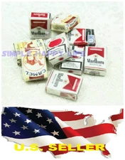 3 x 1/6 Cigarette Packs Paper Model for 1/6 Figure phicen Hot toys Dragon USA