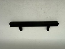 Amerock Bar Pulls Square 3-3/4 in. 96mm Matte Black Bar Cabinet Pull 10 pack 