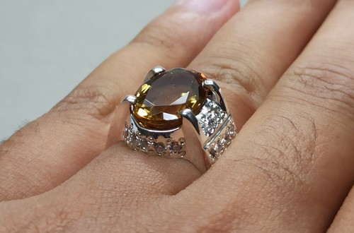 Color Changing Alexandrite Sterling Silver 925 Handmade Women Anniversary Ring - Picture 12 of 12
