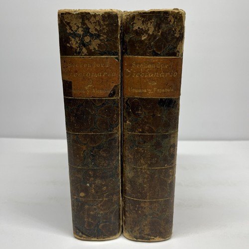 1824 Diccionario de La Lengua Real Academia Espanola Vintage Hardcover Rare