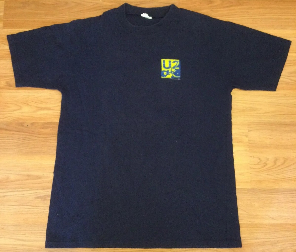 【Lサイズ】90s U2 Lemon Band Tour Tee Navy Vintage 1997 U2 Popmart Tour Concert Shirt Blue Lemon