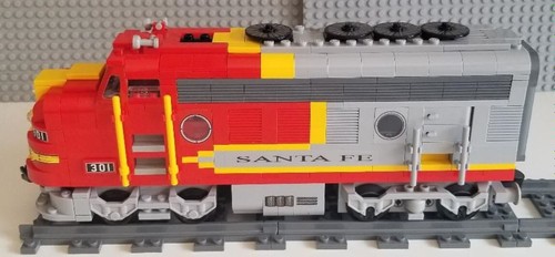 Custom Train Santa Fe F7 Engine A & B Units Red -PLEASE READ ITEM DESCRIPTION- - Picture 3 of 9