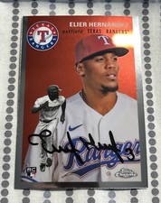 2023 Topps Chrome Platinum Anniversary Base #33 Elier Hernandez RC Texas Rangers