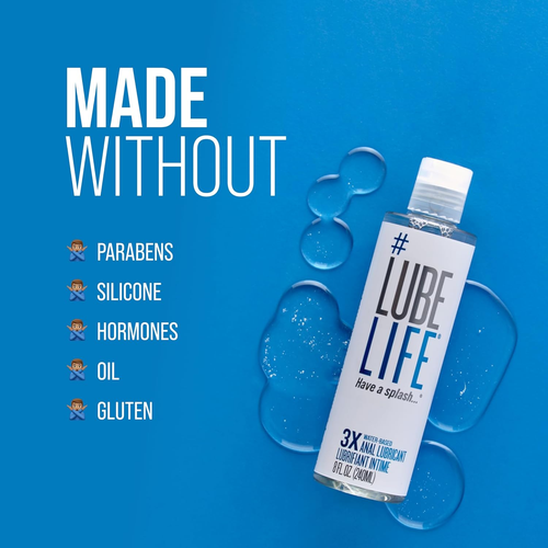 Lube Life Water-Based Anal Lubricant Personal Backdoor Lube for Men Women - Picture 4 of 12