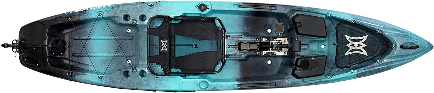 S Pescador Pilot 12 Sit On Top Pedal Drive Fishing Kayak Dapper